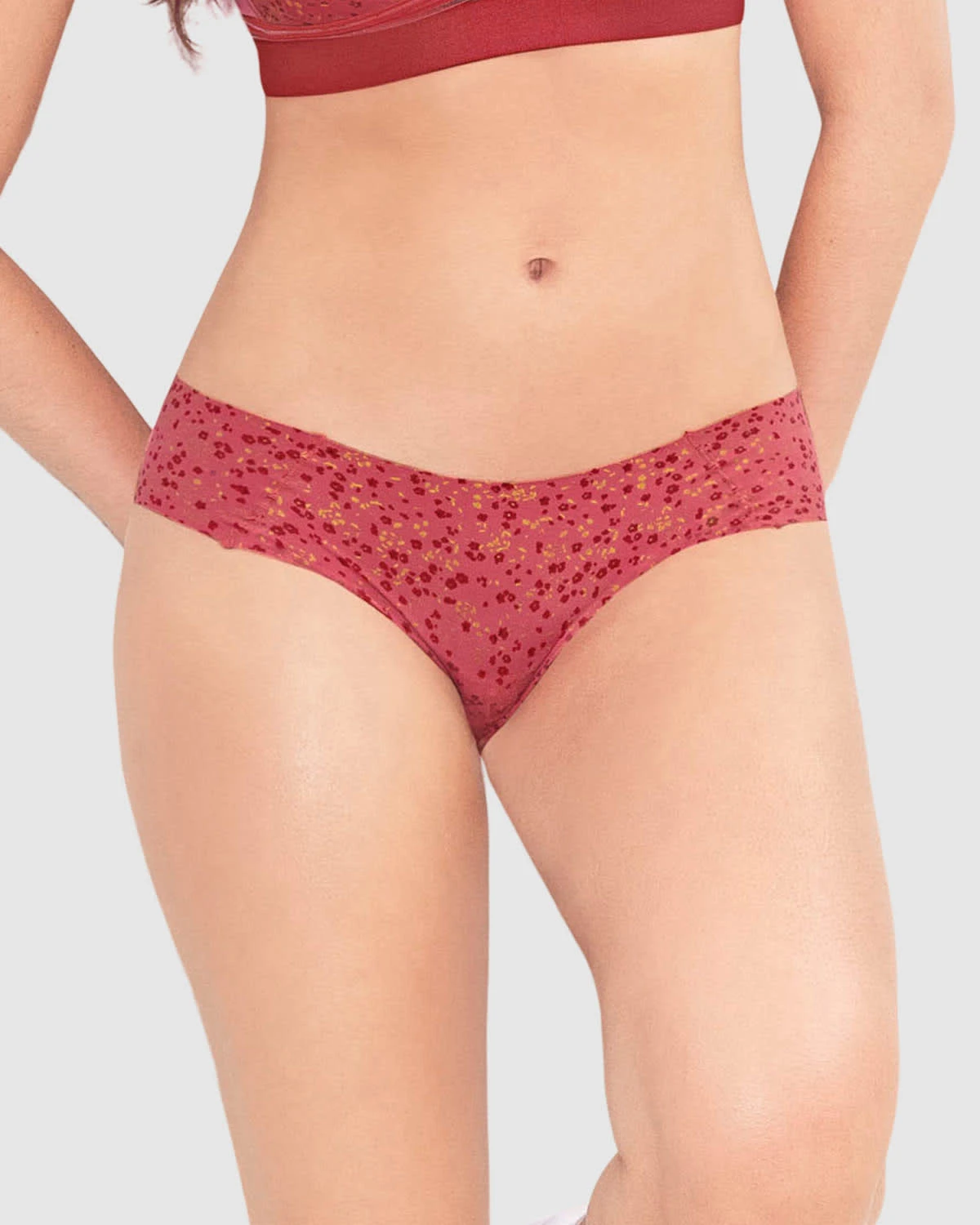 Seamless Hipster Knicker With Decorative Contrast Stitching 2 Seamless Hipster Knicker With Decorative Contrast Stitching - Image 2