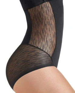 High-Waisted Tulle-Lined Shapewear Knicker Mild Tummy Control -Tempt Lingerie Shop 012988 700 1200X1500 2021 3