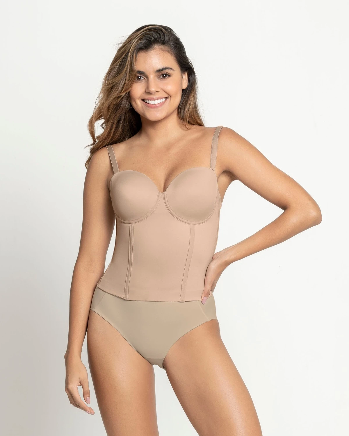 Longline Strapless Bustier Bra 3 Longline Strapless Bustier Bra - Image 3