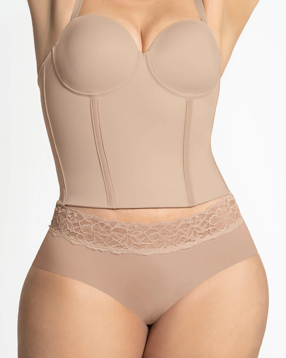 Longline Strapless Bustier Bra 7 Longline Strapless Bustier Bra - Image 7