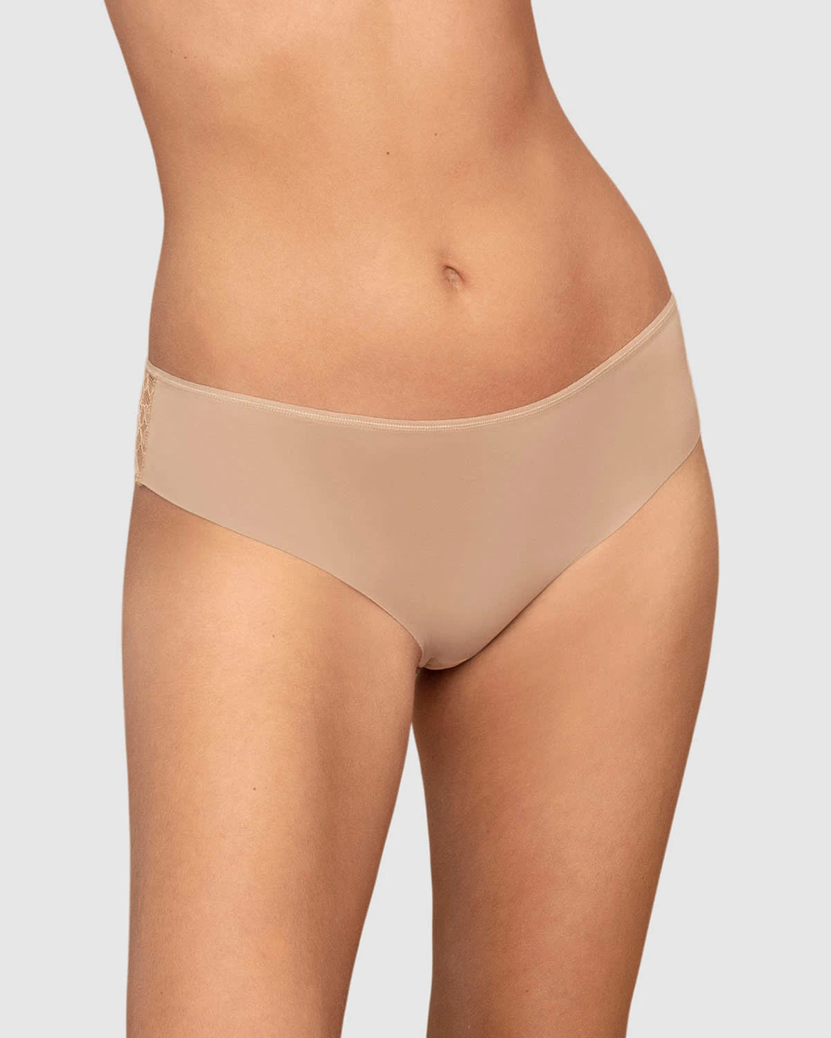 A Brazilian Culotte In Smooth And Lace Fabric 6 A Brazilian Culotte In Smooth And Lace Fabric - Image 6