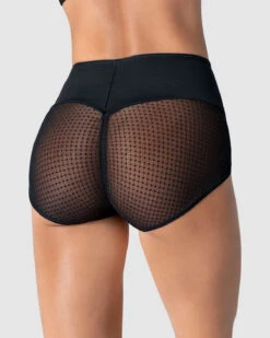 High-Waisted Firm Compression Knicker With Sheer Bottom -Tempt Lingerie Shop 092060 700 1200X1500 1