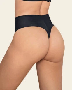High-Waisted Invisible Microfiber Thong Knicker