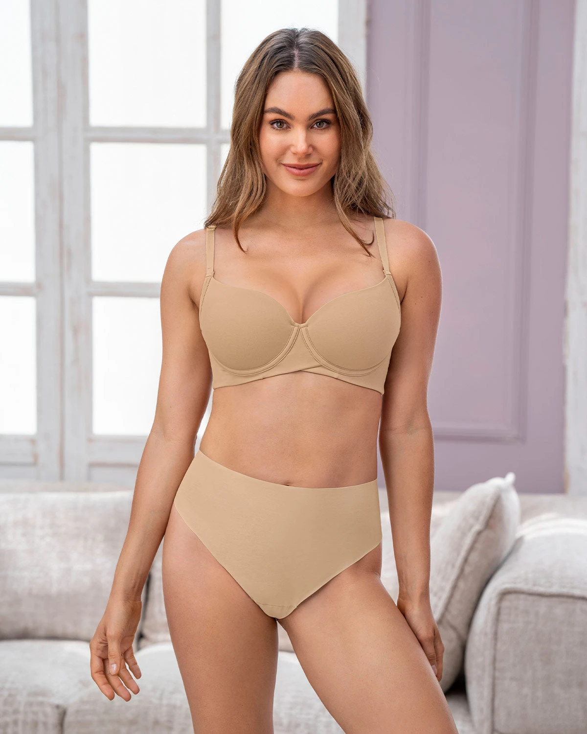 High-Waisted Invisible Microfiber Thong Knicker 8 High-Waisted Invisible Microfiber Thong Knicker - Image 8