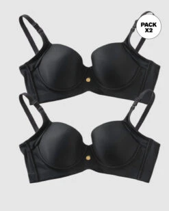 2-Pack High Profile Back Smoothing Bras With Soft Full Coverage Cups -Tempt Lingerie Shop 11970X2 700 1200X1500 1