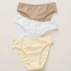 3-pack Stretch Cotton Mid-rise Bikini Knickers