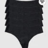 5-Pack No Ride-Up Seamless Thong Knickers
