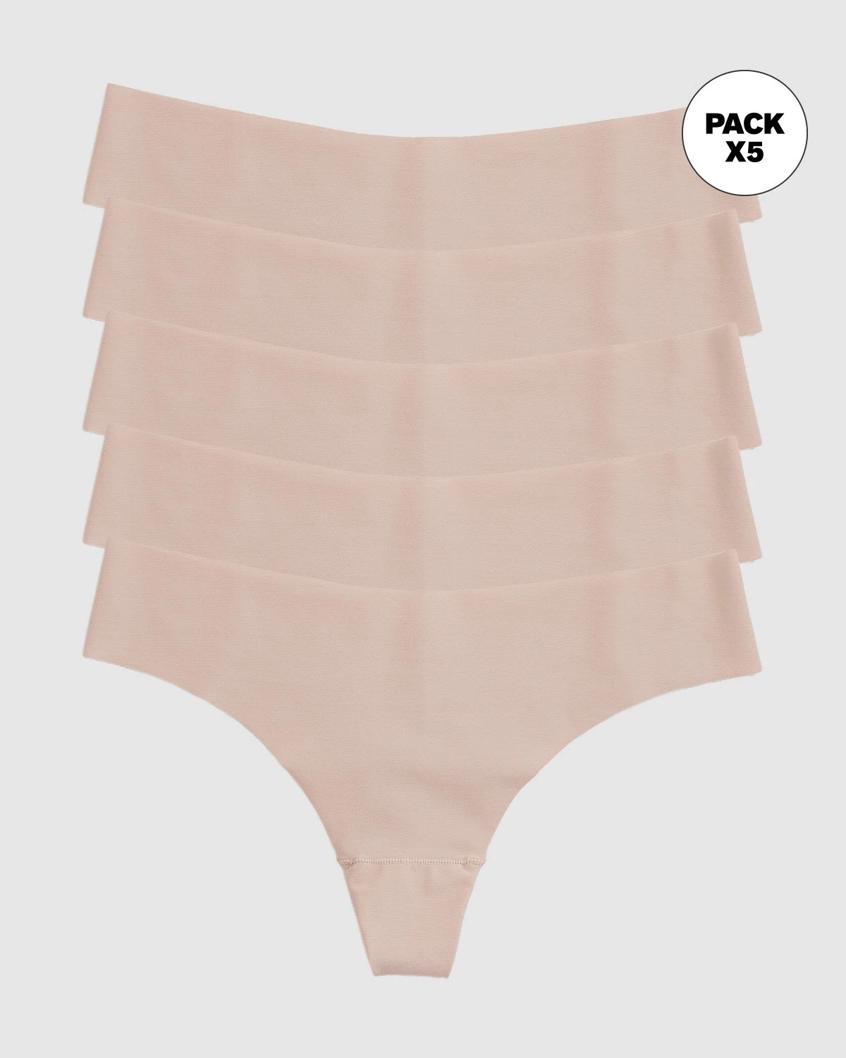 5-Pack No Ride-Up Seamless Thong Knickers 6 5-Pack No Ride-Up Seamless Thong Knickers - Image 6