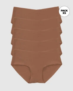 5-Pack No Ride-Up Seamless Hiphugger Knickers -Tempt Lingerie Shop 12722X5 640 1200X1500 1