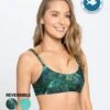 Eco-Friendly Reversible Bikini Top, Textured Straps