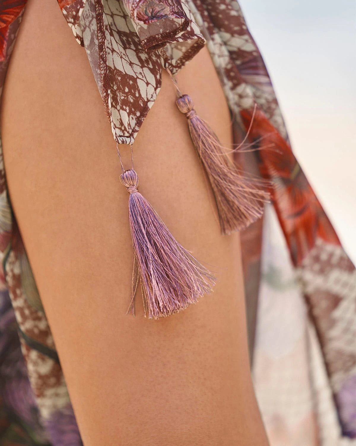 Swimsuit Cover Up With Decorative Tassels 5 Swimsuit Cover Up With Decorative Tassels - Image 5