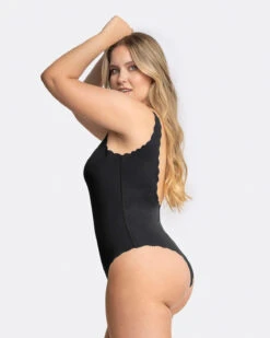 Scoop Back Cheeky Scalloped One-Piece Shaper Swimsuit -Tempt Lingerie Shop 19A045 700 1200X1500 usa 3