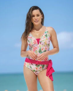 Floral Burst One-Piece Slimming Swimsuit Multiway Skirt -Tempt Lingerie Shop 19A051 012 1200X1500 5