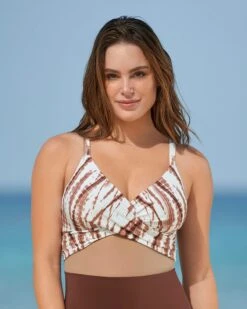 One-Piece Slimming Swimsuit With Contrast Print -Tempt Lingerie Shop 19A057M A21 1200X1500 3