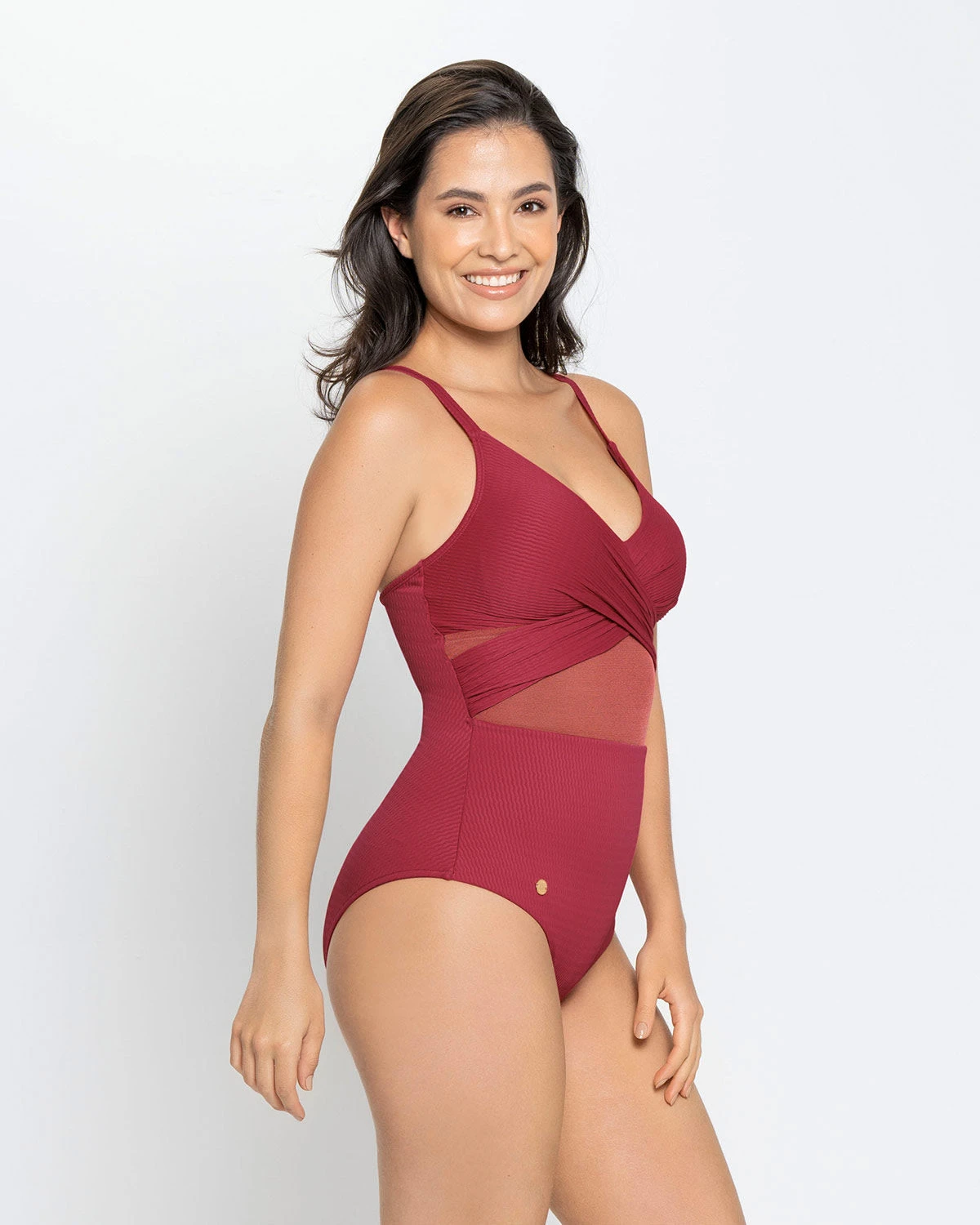 Sophisticated Sheer Cutout Slimming One-Piece Swimsuit 1 Sophisticated Sheer Cutout Slimming One-Piece Swimsuit