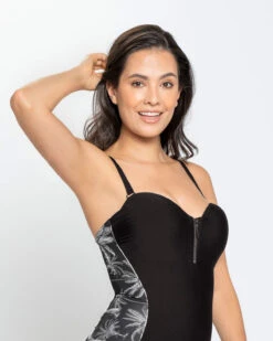 Convertible Zip Top One-Piece Slimming Swimsuit 7 Convertible Zip Top One-Piece Slimming Swimsuit -Tempt Lingerie Shop 19A072N 700 1200X1500 usa 4