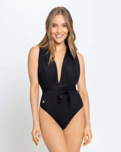 Eco-Friendly Sophisticated Tie Strap Swimsuit Made Of Recycled Plastic