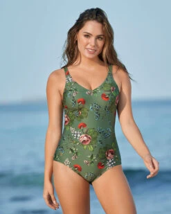 Printed One-Piece Swimsuit With Slimming Compression 16 Printed One-Piece Swimsuit With Slimming Compression -Tempt Lingerie Shop 19A089 617 1200X1500 4