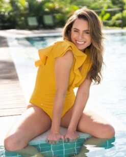 Ribbed One-Piece Slimming Swimsuit With Ruffles -Tempt Lingerie Shop 19A103N 122 1200X1500 3