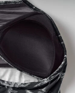 One-Piece Sheer Stripe High-Neck Slimming Swimsuit -Tempt Lingerie Shop 19A106N 701 1200X1500 usa 4