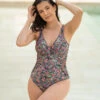 One Piece Slimming Swimsuit With Criss Cross Neckline -Tempt Lingerie Shop 19A120N 060 1200X1500 1