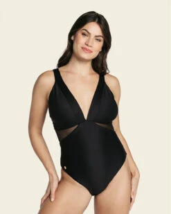 Scoop Back Slimming Shaper Swimsuit