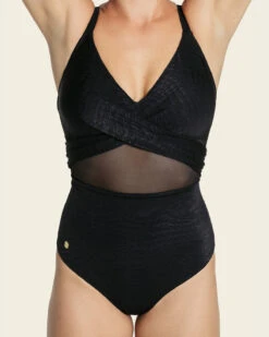 Slimming One Piece Swimsuit With Tulle And Draped Details -Tempt Lingerie Shop 19A124S 700 1200x1500 2023 UPD 4