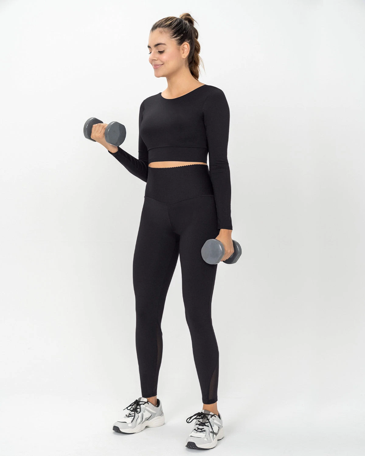 Long Sleeve Sports Crop Top 3 Long Sleeve Sports Crop Top - Image 3