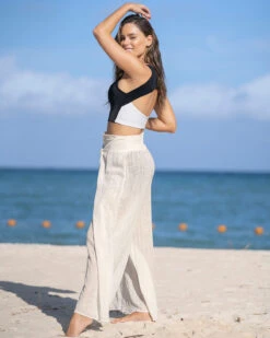 Two Piece Swimsuit With Color Block Top And Crossover Waistband Short -Tempt Lingerie Shop 201540 700 1200X1500 4