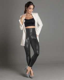 Faux Croc Leather Zip-Front Shaper Legging -Tempt Lingerie Shop 441000N 700 1200X1500 1