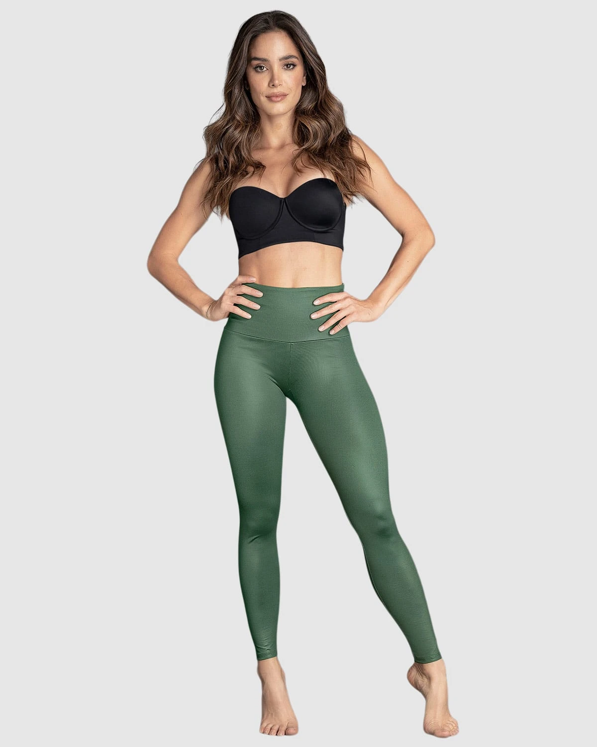 Shiny High-Waisted Shaper Legging 1 Shiny High-Waisted Shaper Legging