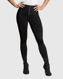 Adjustable Hook And Eye Firm Compression Legging