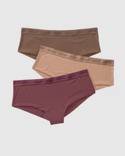 3-pack Logo Waistband Soft Cheeky Panties